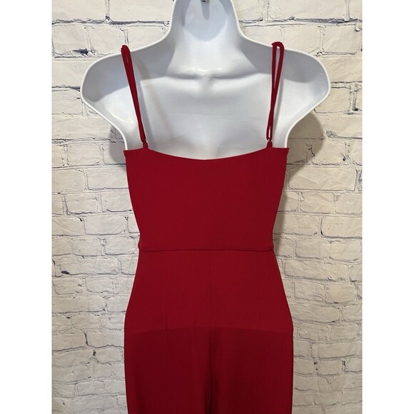 Emi Jumpsuit in Bright Red L'ACADEMIE Adjustable Straps - Revolve Size XS - Picture 6 of 9